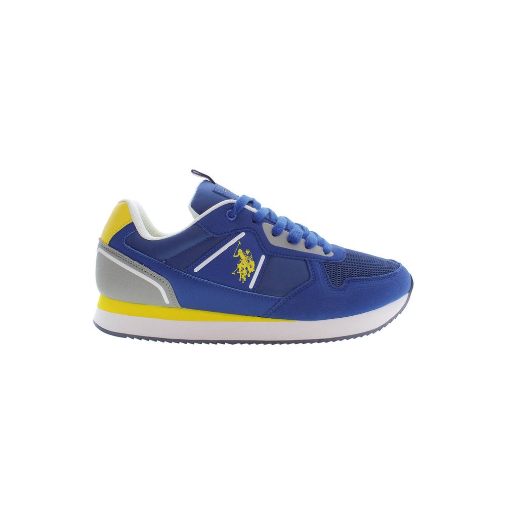 US POLO ASSN Baskets Homme Bleu Polyester Confortables Avec Logo Contrasté Et Détails Distinctifs - Apparel & Accessories > Shoes > Sneakers from U.S. POLO ASSN.