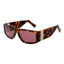 GCDS Lunette Soleil Acétate Marron, Verres Rosé, Protection UV100%