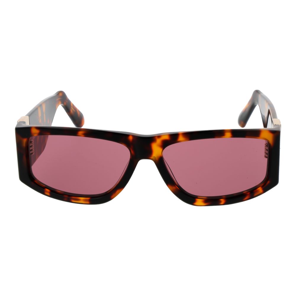 GCDS Lunette Soleil Acétate Marron, Verres Rosé, Protection UV100%