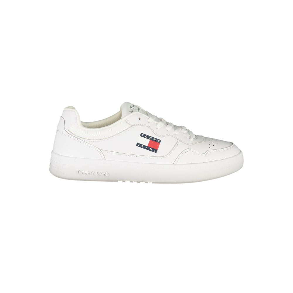 Tommy Hilfiger Baskets En Cuir Blanc Pour Homme Semelle Amovible Logo Signature - Apparel & Accessories > Shoes > Sneakers from Tommy Hilfiger