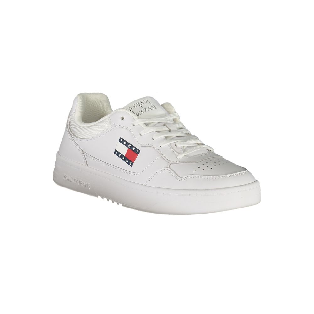 Tommy Hilfiger Baskets En Cuir Blanc Pour Homme Semelle Amovible Logo Signature - Apparel & Accessories > Shoes > Sneakers from Tommy Hilfiger