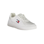 Tommy Hilfiger Baskets En Cuir Blanc Pour Homme Semelle Amovible Logo Signature - Apparel & Accessories > Shoes > Sneakers from Tommy Hilfiger