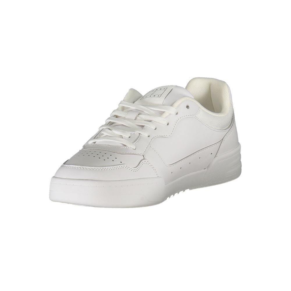 Tommy Hilfiger Baskets En Cuir Blanc Pour Homme Semelle Amovible Logo Signature - Apparel & Accessories > Shoes > Sneakers from Tommy Hilfiger