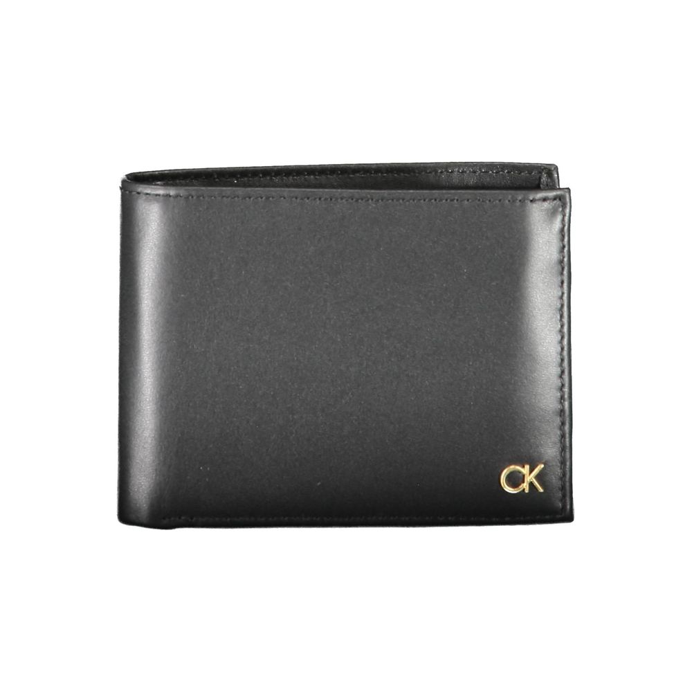 Calvin Klein Portefeuille En Cuir Noir À Deux Compartiments Porte-Monnaie Blocage RFID - from Calvin Klein