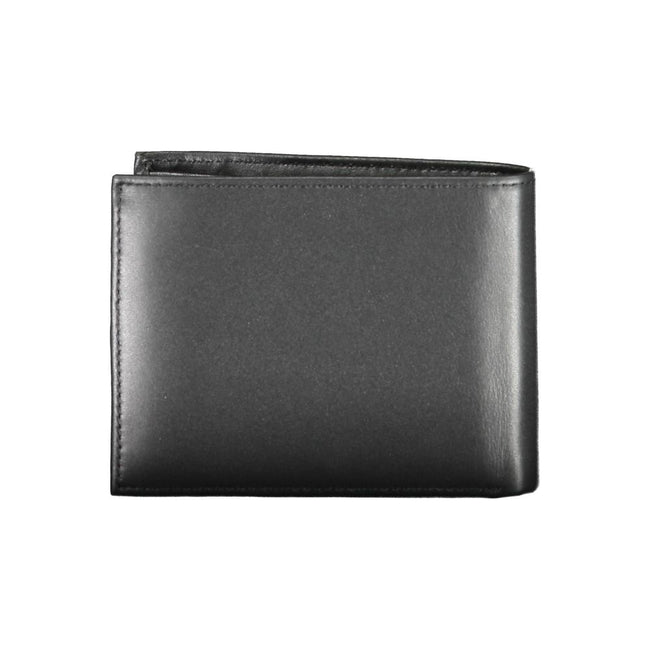 Schwarze Ledergeldbörse von Calvin Klein mit zwei Fächern und RFID-Schutz - Calvin Klein | Hollys Men