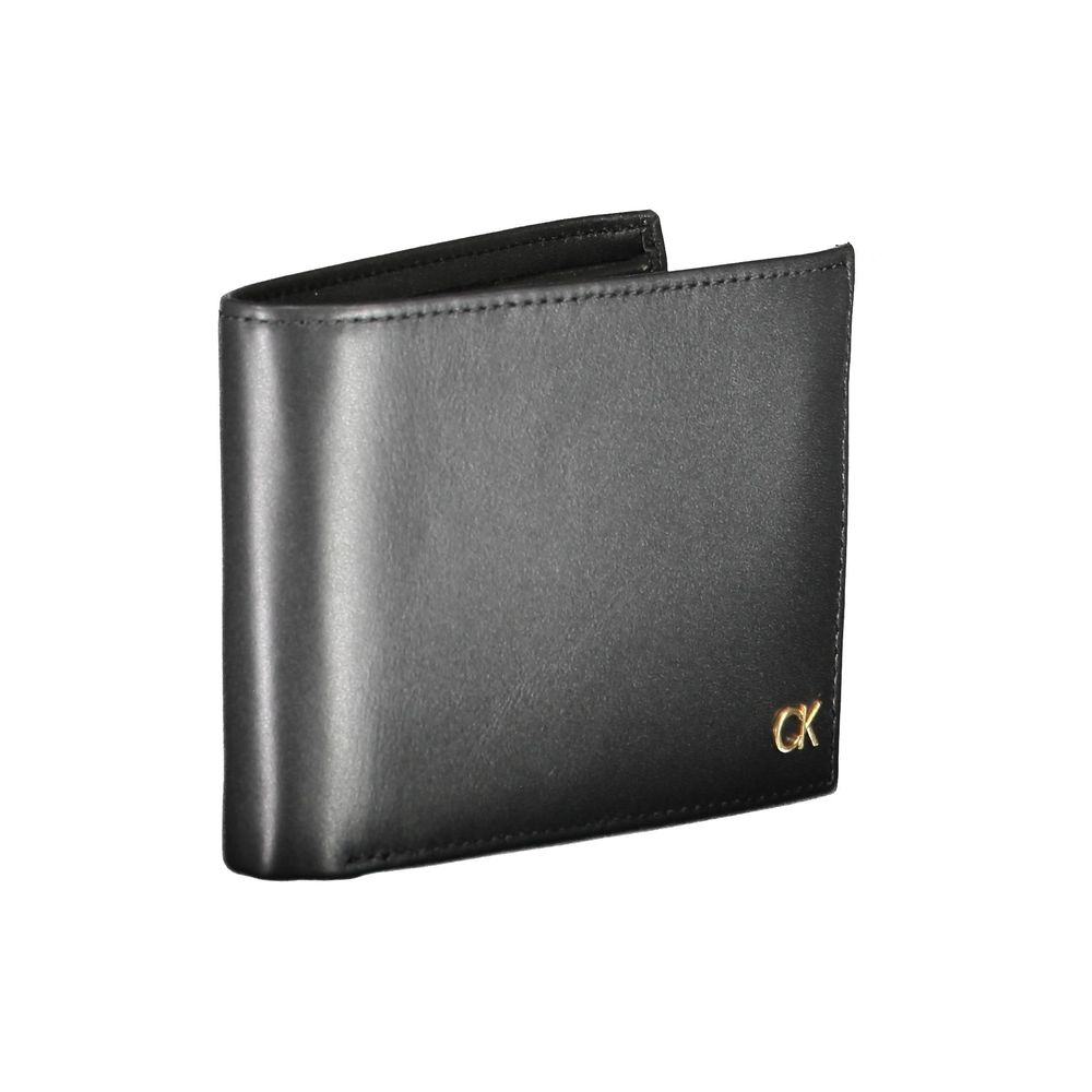 Calvin Klein Portefeuille En Cuir Noir À Deux Compartiments Porte-Monnaie Blocage RFID - from Calvin Klein