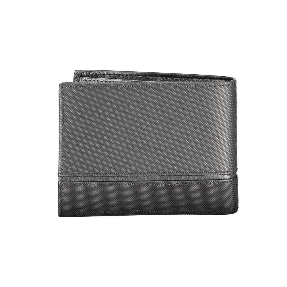 Calvin Klein Portefeuille En Cuir Noir Avec Blocage RFID, 2 Compartiments, Porte-Monnaie, Détails Contrastés, Logo - Apparel & Accessories > Handbags, Wallets & Cases > Wallets & Money Clips > Wallets from Calvin Klein