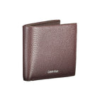 Calvin Klein Portefeuille En Cuir Marron Avec 2 Compartiments Et Porte Monnaie Logo - from Calvin Klein