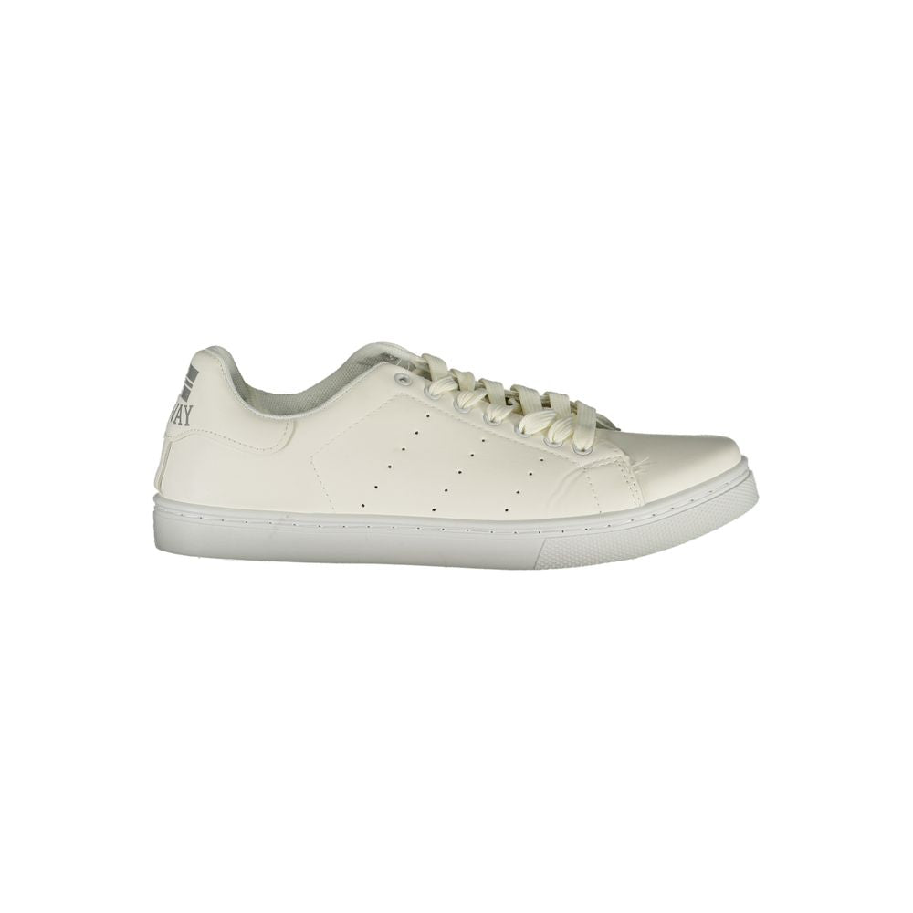 Norway 1963 White Polyester Sneaker - Apparel & Accessories > Shoes > Sneakers from Norway 1963