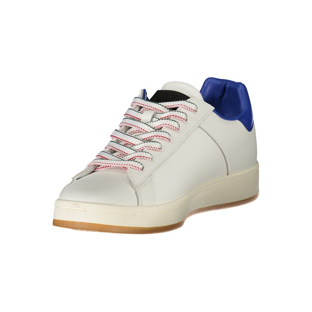 Esercito 1659 Baskets Pour Homme En Cuir Blanc Modèle Folgore Avec Accents Bleu Roi - Apparel & Accessories > Shoes > Sneakers from Esercito 1659