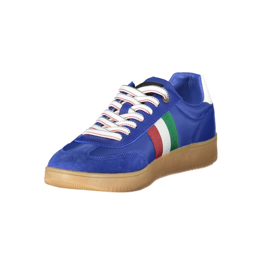 Esercito 1659 Baskets Homme Bleu Aviation En Cuir Véritable Détails Contrastés Distinctifs - Apparel & Accessories > Shoes > Sneakers from Esercito 1659