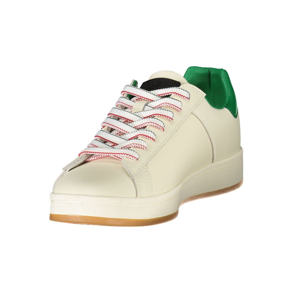Esercito 1659 Baskets En Cuir Blanc Folgore Pour Homme Avec Logo Distinctif Et Accents Vert - Apparel & Accessories > Shoes > Sneakers from Esercito 1659