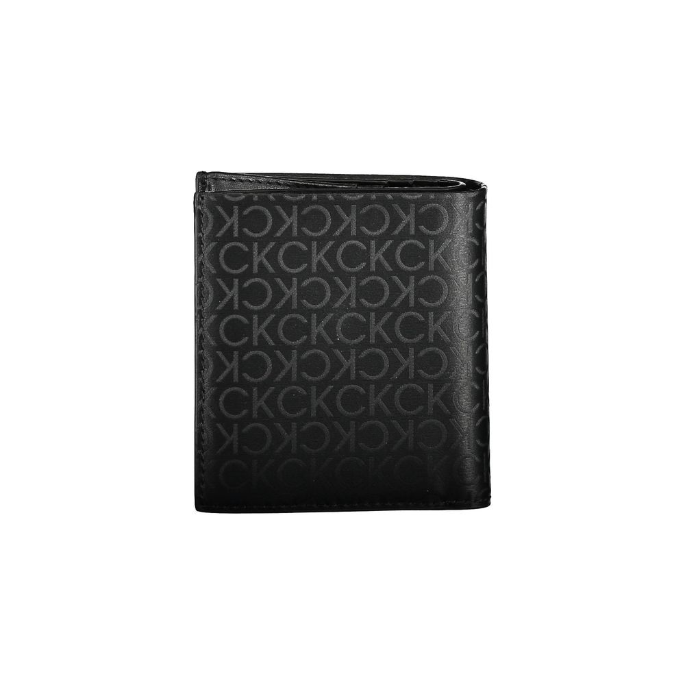Calvin Klein Portefeuille Polyester Noir Blocage RFID Deux Compartiments Logo Original - from Calvin Klein