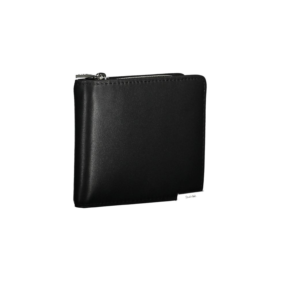 Calvin Klein Portefeuille Noir En Polyéthylène Avec Blocage RFID 1 Compartiment Porte Monnaie Emplacements Carte - from Calvin Klein