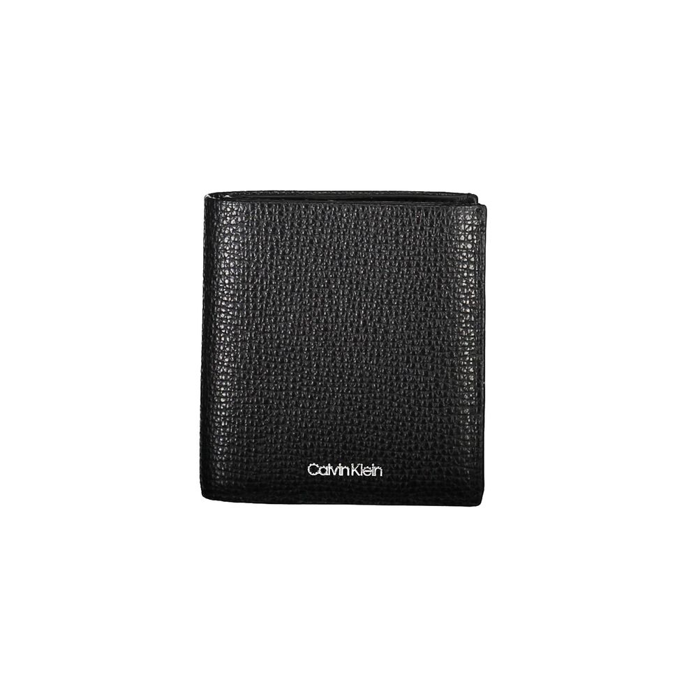 Calvin Klein Portefeuille En Cuir Noir Avec Deux Compartiments Poche Monnaie Blocage RFID - from Calvin Klein