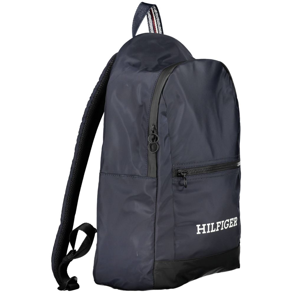 Tommy Hilfiger Sac À Dos Bleu Polyester Recyclé Avec Compartiment Laptop Et Poche Externe - Luggage & Bags > Backpacks from Tommy Hilfiger