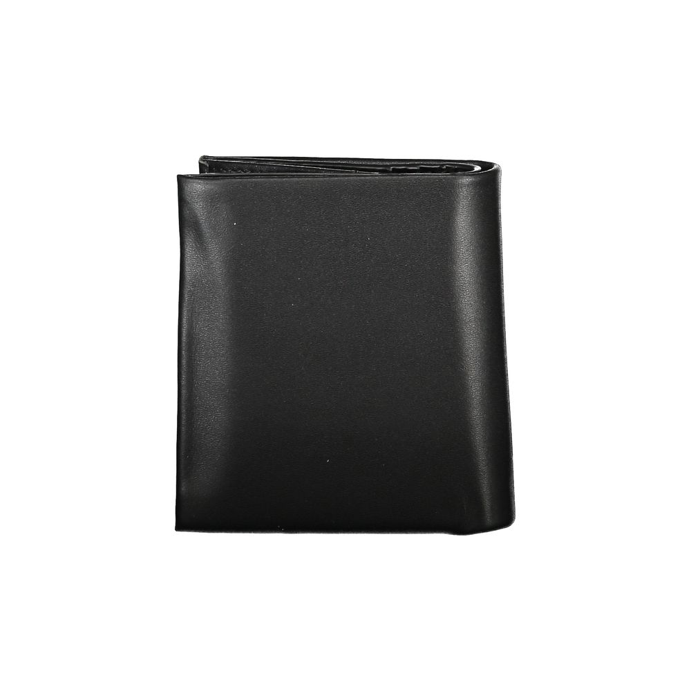 Calvin Klein Portefeuille Polyester Noir Avec Protection RFID Deux Compartiments Pour Cartes Porte Monnaie - from Calvin Klein