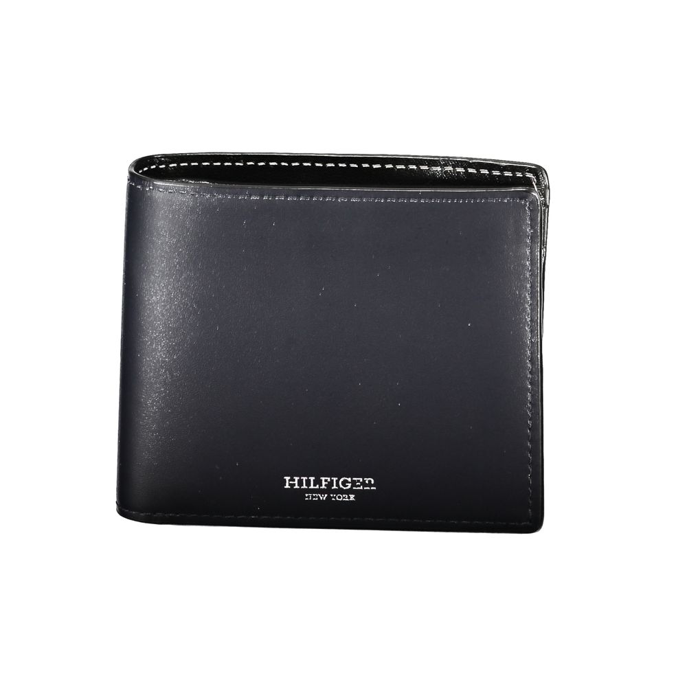 Tommy Hilfiger Portefeuille En Cuir Bleu À 2 Compartiments - from Tommy Hilfiger