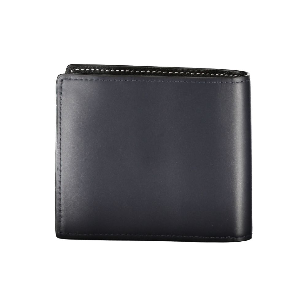 Tommy Hilfiger Portefeuille En Cuir Bleu À 2 Compartiments - from Tommy Hilfiger