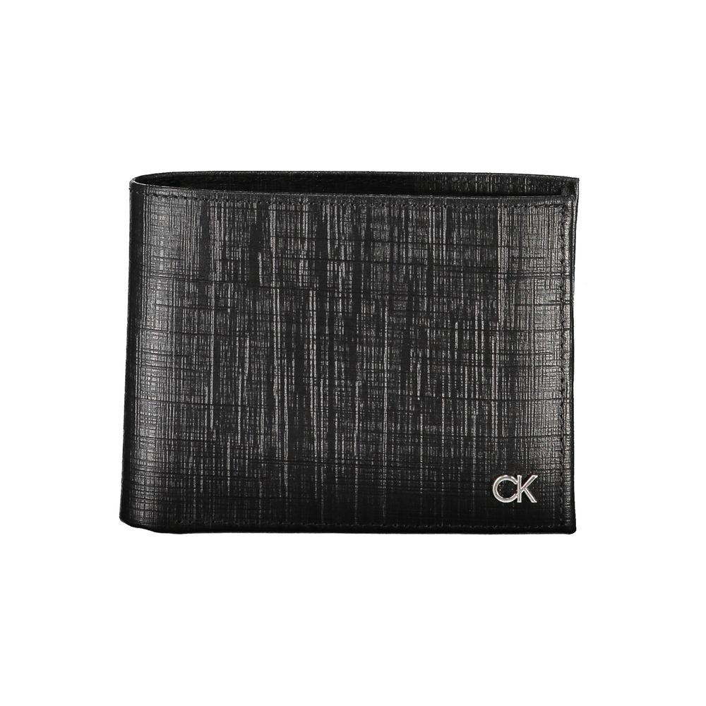 Calvin Klein Portefeuille En Cuir Noir Avec 2 Compartiments Porte-Monnaie RFID Bloquant Détails Logo - Apparel & Accessories > Handbags, Wallets & Cases > Wallets & Money Clips > Wallets from Calvin Klein