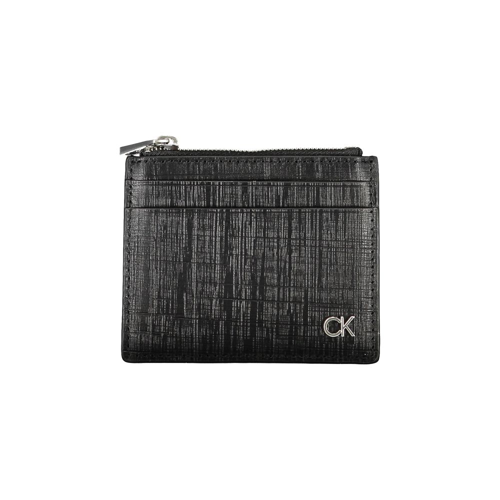 Calvin Klein Portefeuille Noir Cuir Zip Porte-Cartes - from Calvin Klein