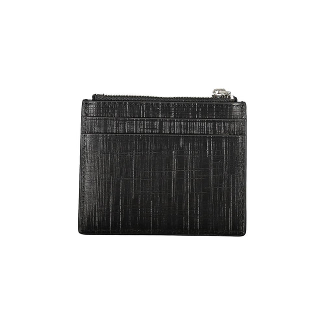 Calvin Klein Black Leather Zip Wallet with Card Holder - Calvin Klein | Hollys Men