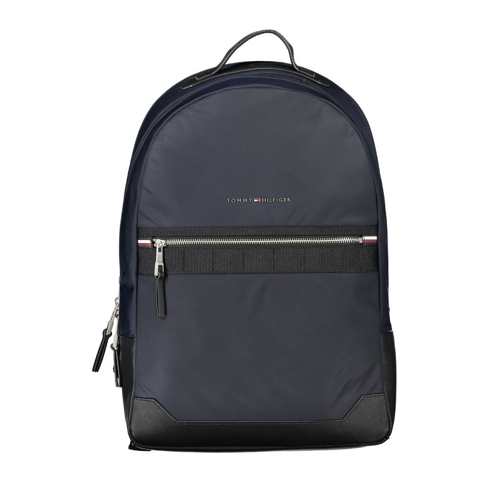 Tommy Hilfiger Sac à Dos Bleu – Polyester Recyclé 50 %, Poignée & Bretelles Réglables, Poche Externe - TO-27509 - Luggage & Bags > Backpacks from Tommy Hilfiger