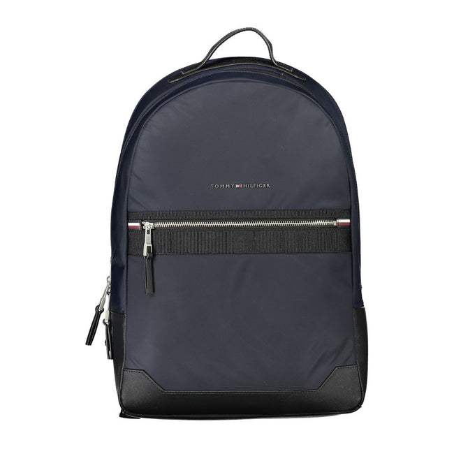 Tommy Hilfiger Sac à Dos Bleu – Polyester Recyclé 50 %, Poignée & Bretelles Réglables, Poche Externe - TO-27509 Hover Image