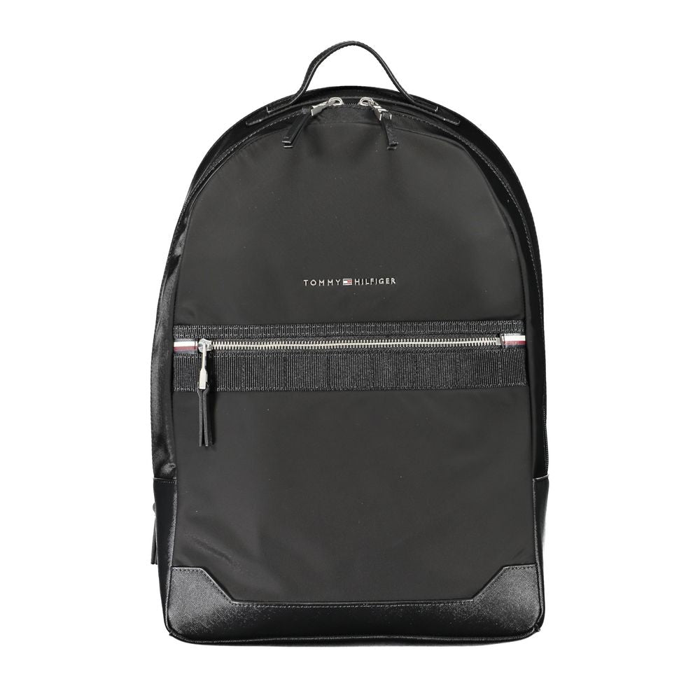 Tommy Hilfiger Sac à Dos Noir – Polyester Recyclé, Compartiment Ordinateur, Urbain & Durable - TO-27519 - Luggage & Bags > Backpacks from Tommy Hilfiger