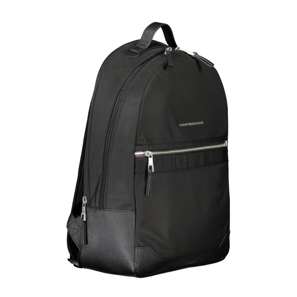 Tommy Hilfiger Sac à Dos Noir – Polyester Recyclé, Compartiment Ordinateur, Urbain & Durable - TO-27519 - Luggage & Bags > Backpacks from Tommy Hilfiger