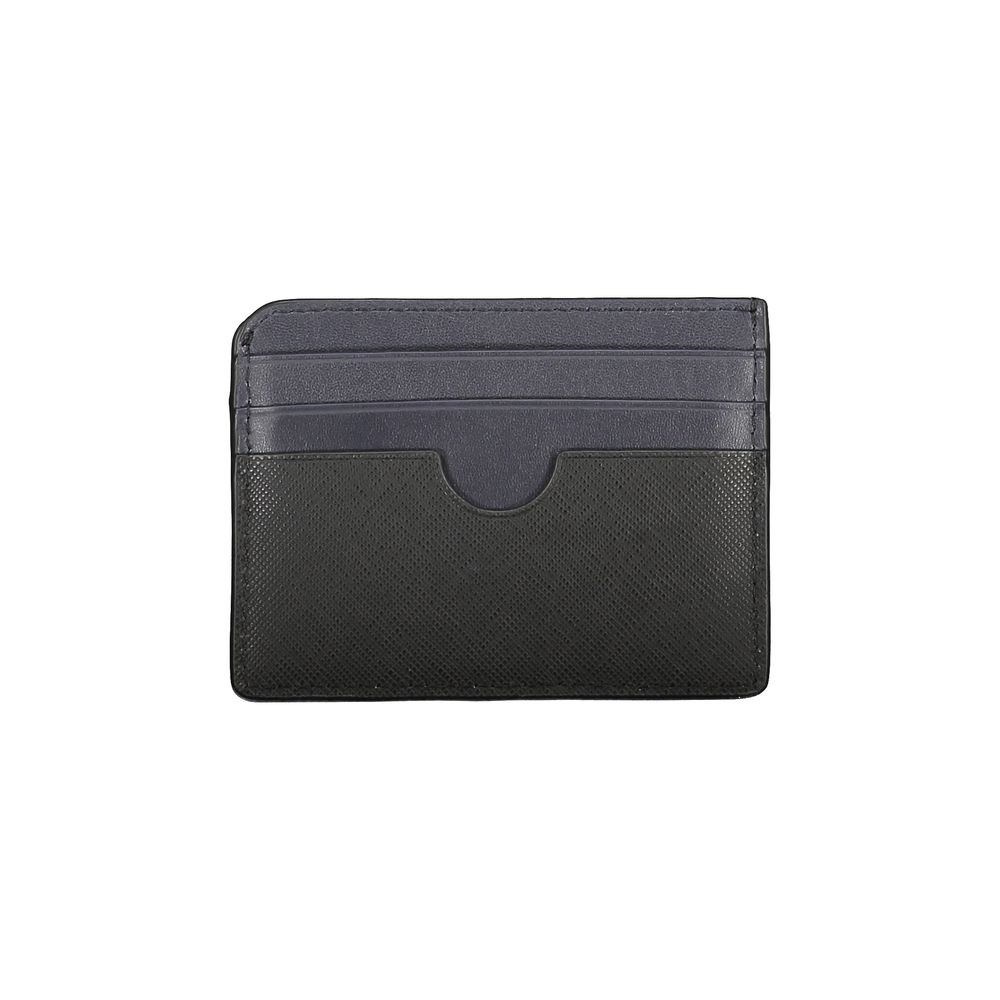 Tommy Hilfiger Porte Cartes En Cuir Noir Avec Logo Distinctif Et Détails Contrastés - from Tommy Hilfiger