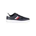 Tommy Hilfiger Baskets Polyester Bleu Logo Emblématique, Style Décontractés - Apparel & Accessories > Shoes > Sneakers from Tommy Hilfiger