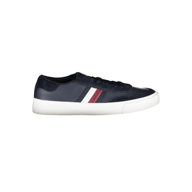 Tommy Hilfiger Baskets Polyester Bleu Avec Lacets Et Logo Contrasté TO-28520 - Apparel & Accessories > Shoes > Sneakers from Tommy Hilfiger Hover Image