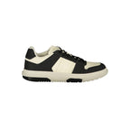 Tommy Hilfiger Sneaker Polyester Noir À Lacets Logo et Détails Contrastés Unisexe - Apparel & Accessories > Shoes > Sneakers from Tommy Hilfiger