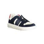 Tommy Hilfiger Baskets Polyester Bleu À Lacets Semelle Amovible Logo Imprimé Détails Blanc Et Rouge - Apparel & Accessories > Shoes > Sneakers from Tommy Hilfiger