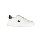 Calvin Klein White Leather Men Sneaker - Apparel & Accessories > Shoes > Sneakers from Calvin Klein