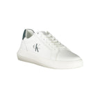 Calvin Klein White Leather Men Sneaker - Apparel & Accessories > Shoes > Sneakers from Calvin Klein