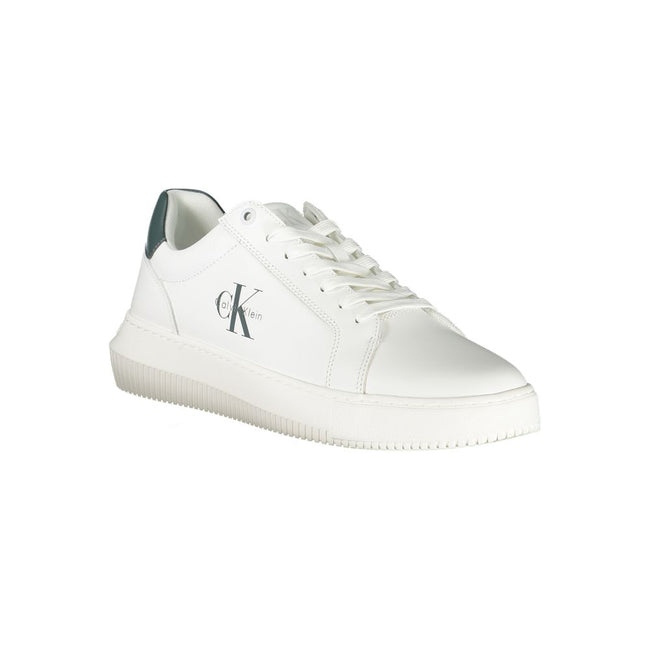 Calvin Klein Herren-Sneaker aus weißem Leder Main Image