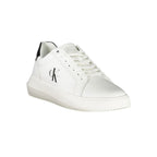 Calvin Klein White Leather Men Sneaker - Apparel & Accessories > Shoes > Sneakers from Calvin Klein