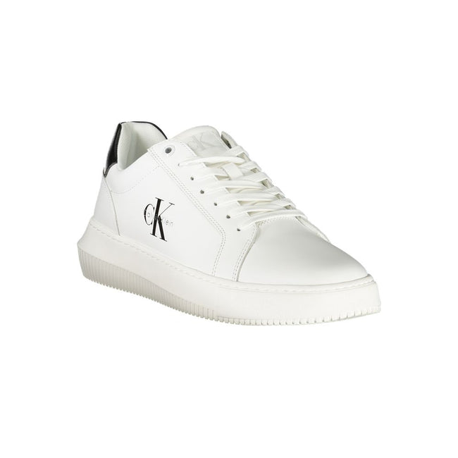 Calvin Klein Herren-Sneaker aus weißem Leder Main Image