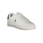 Calvin Klein White Leather Men Sneaker - Apparel & Accessories > Shoes > Sneakers from Calvin Klein