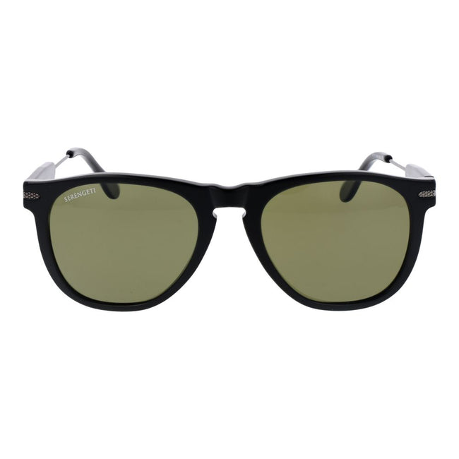Serengeti Herren-Sonnenbrille, schwarzer Kunststoff, Mineralgläser, photochrom, polarisiert, Kategorie 3, Größe 53-20-145 - Serengeti | Hollys Men
