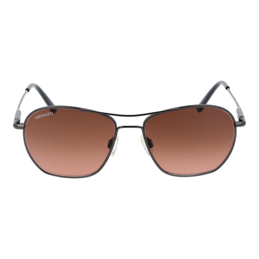 Serengeti Lunette Polarisées Métal Gris, Verres Minéraux, Unisexe