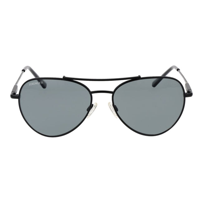 Serengeti Lunettes De Soleil Noires En Métal Polarisées 58 18 145 Pour Homme Main Image