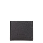 Testoni Portefeuille Cuir Noir, 4 Emplacements Carte, Porte-Monnaie, F69459 - Apparel & Accessories > Handbags, Wallets & Cases > Wallets & Money Clips > Wallets from Testoni