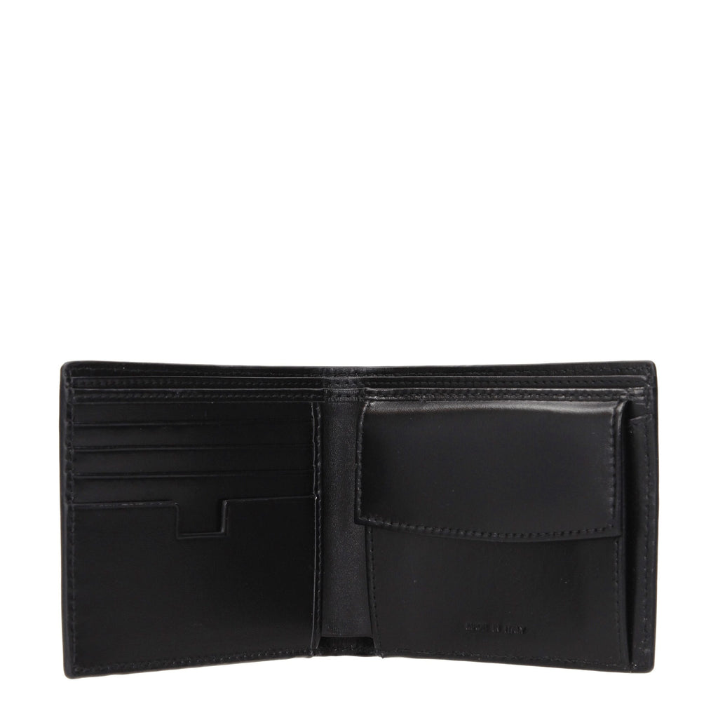 Testoni Portefeuille En Cuir Noir Avec 4 Emplacements - Modèle WUO00298755P18 - Apparel & Accessories > Handbags, Wallets & Cases > Wallets & Money Clips > Wallets from Testoni