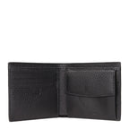 Testoni Portefeuille Cuir Noir, 4 Emplacements Carte, Porte-Monnaie, F69459 - Apparel & Accessories > Handbags, Wallets & Cases > Wallets & Money Clips > Wallets from Testoni