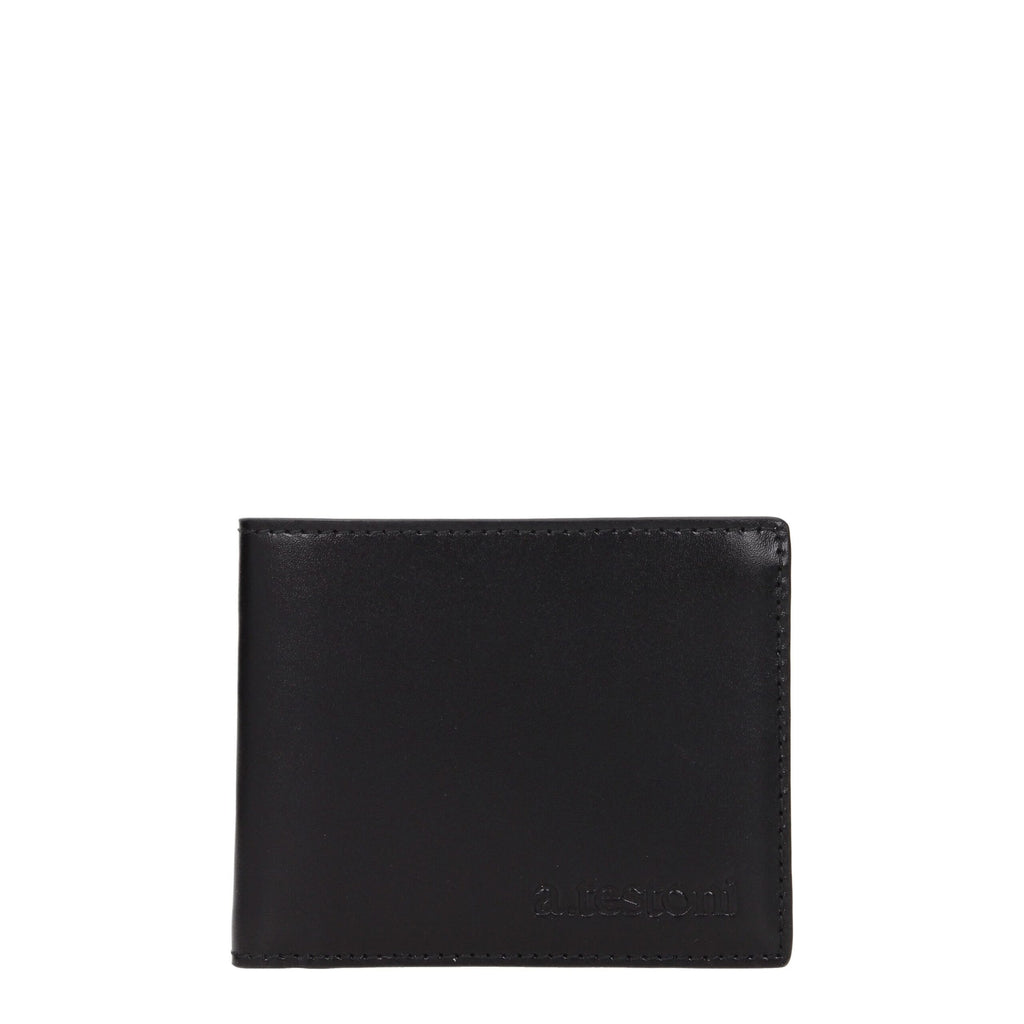 Testoni Porte-Cartes En Cuir Noir Avec Logo Avant 8 Emplacements Dimensions 9x11 Cm - Apparel & Accessories > Handbags, Wallets & Cases > Wallets & Money Clips > Wallets from Testoni