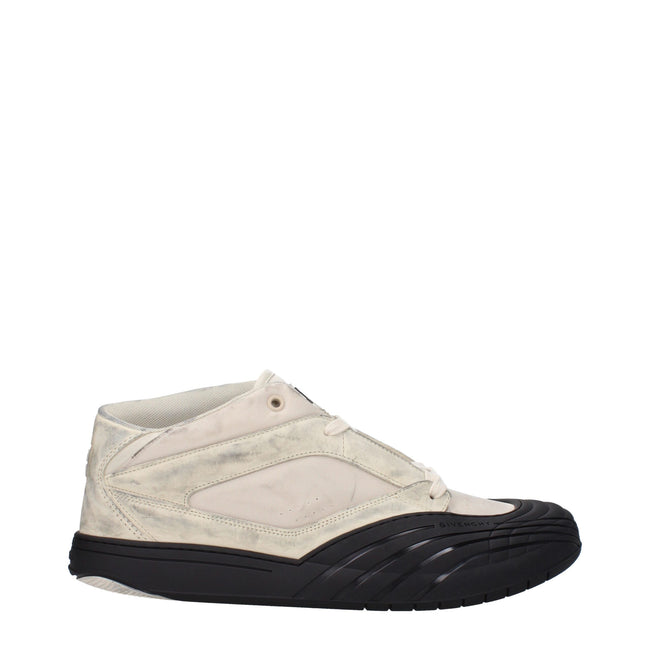 Sneakers Givenchy chunky beige en tissu avec semelle noire épaisse, style streetwear vintage moderne Hover Image