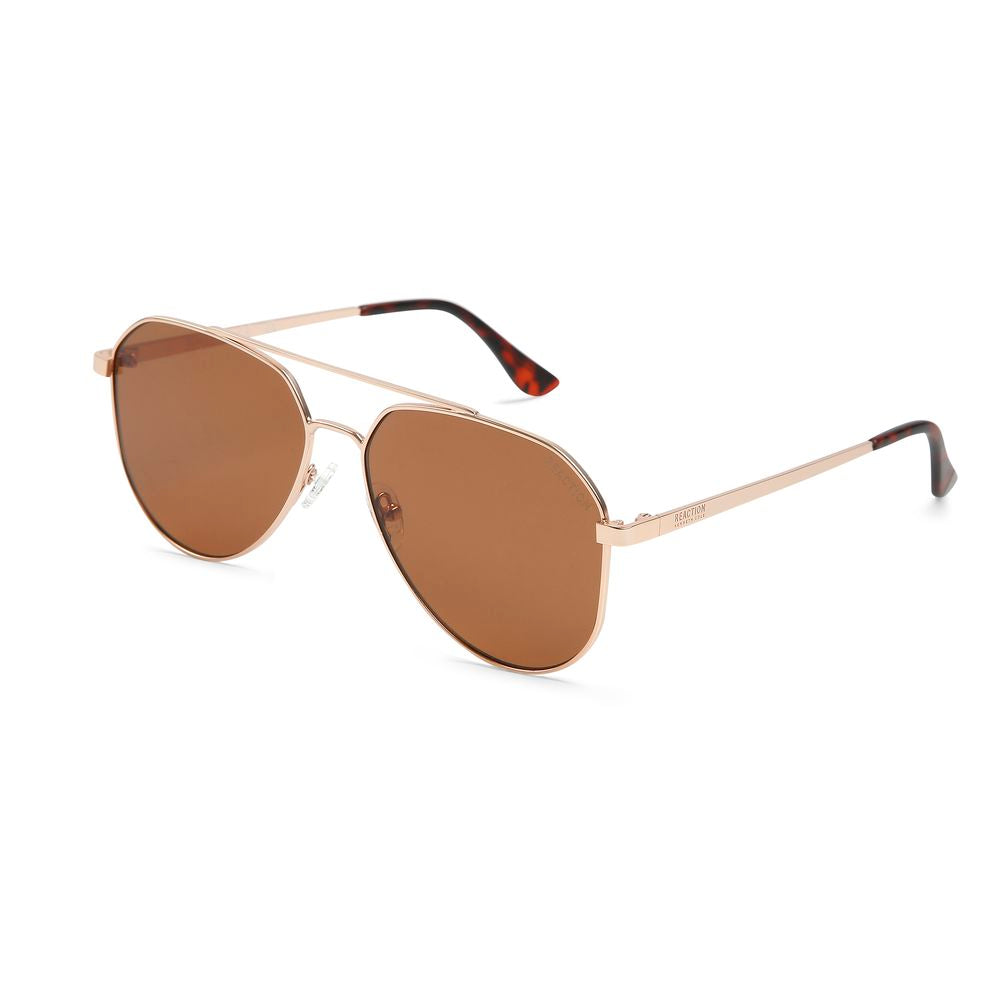 Kenneth Cole Lunette métal doré, verres bruns, protection UV